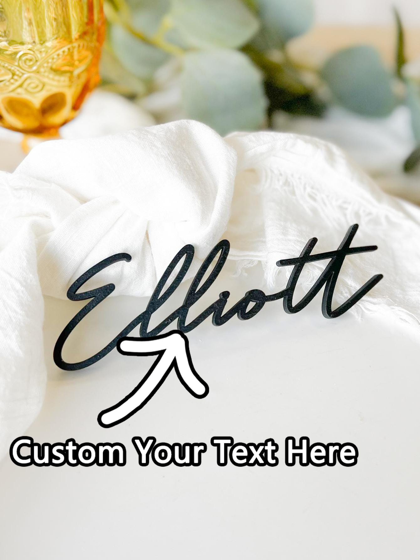 Woodworking Laser - 1PC Custom Seat Card - Personalized
