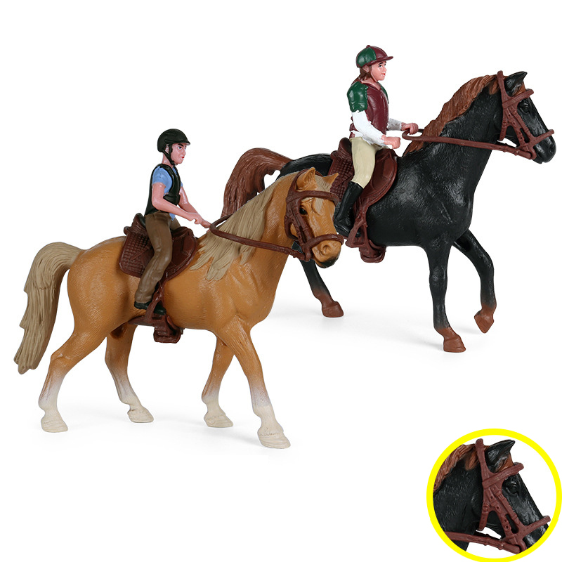 Woodworking Horse - 1Set Simulation Animals Horse Racing Models