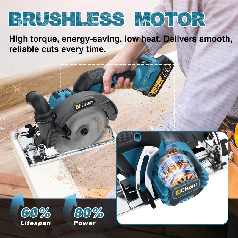 Woodworking Tool - 【Hot Item】 165mm Brushless Electric Circular