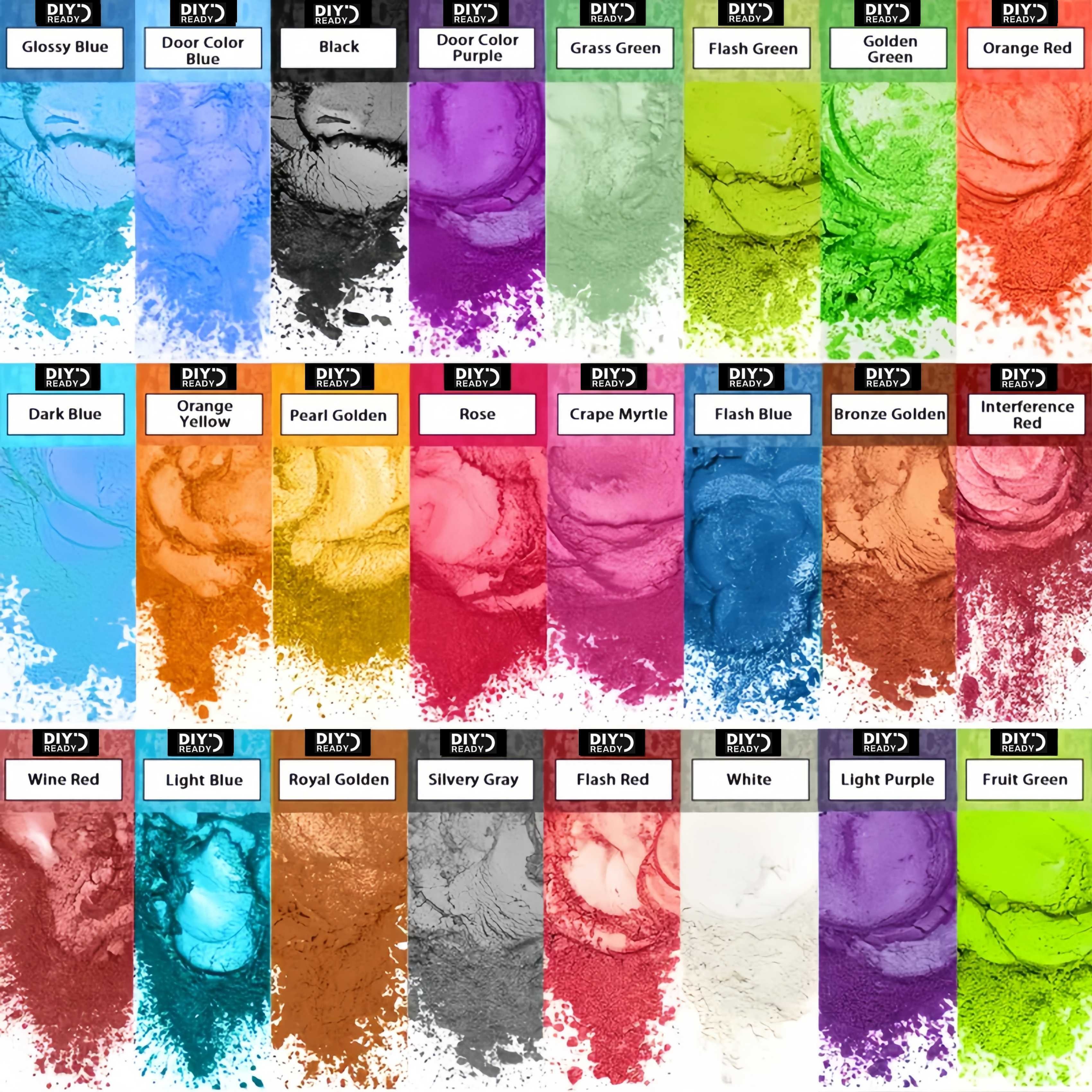 Woodworking Shops - 24 Colors/8 Colors 5g 0.18oz Pearlescent
