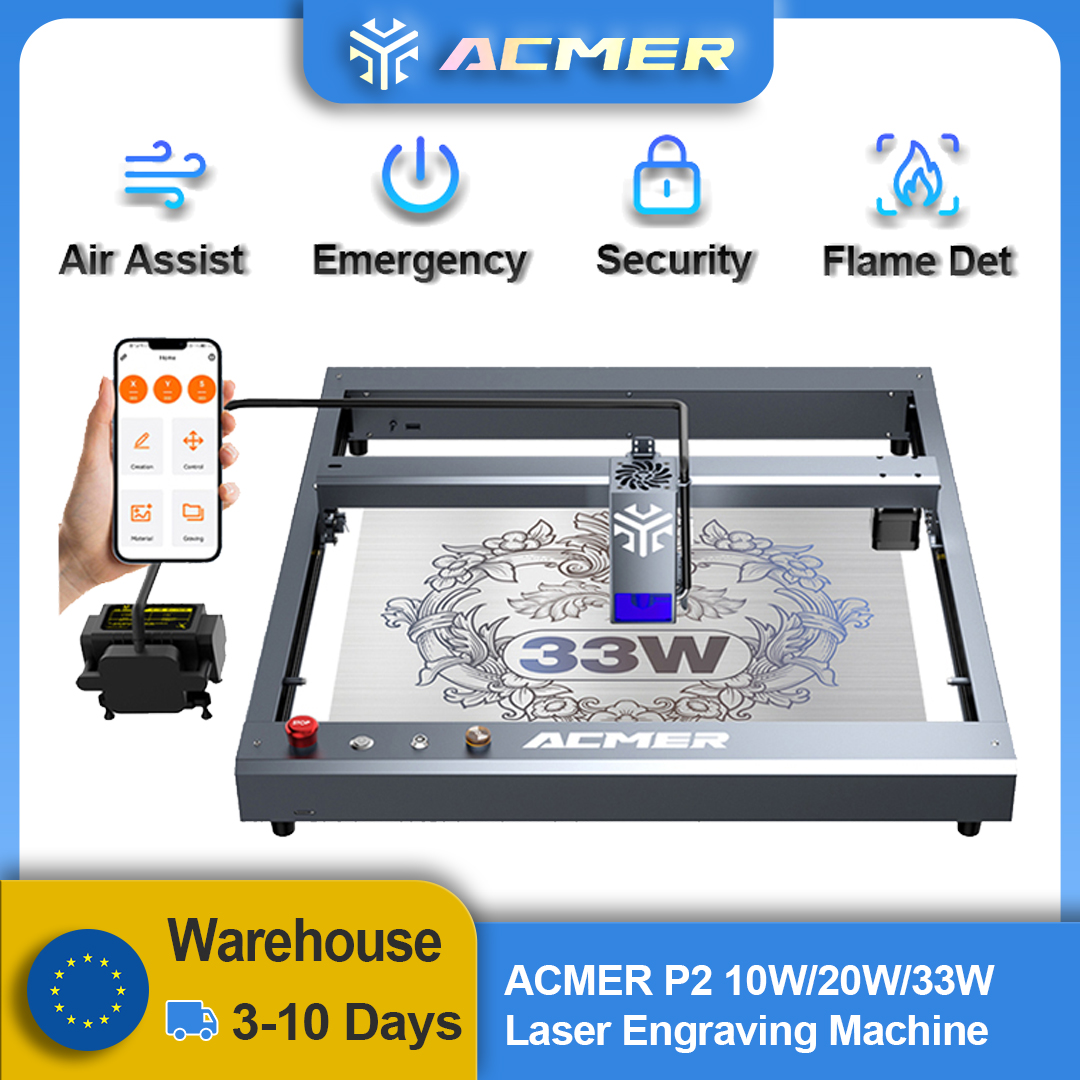 Woodworking Laser - ACMER P2 Laser Engraver 33W 20W