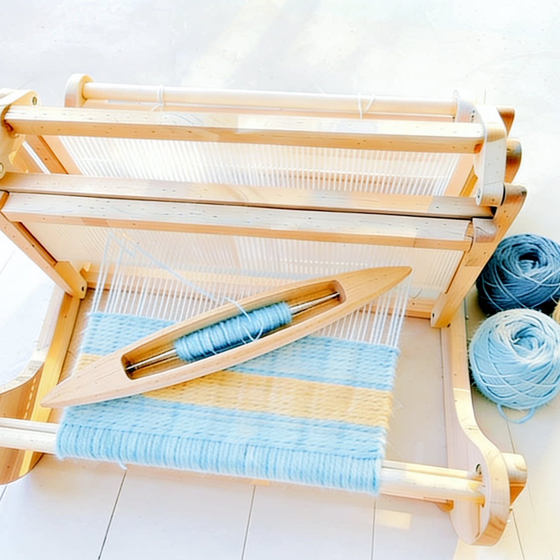 Woodworking Crafts - Handmade Solid Wood Loom | Compact