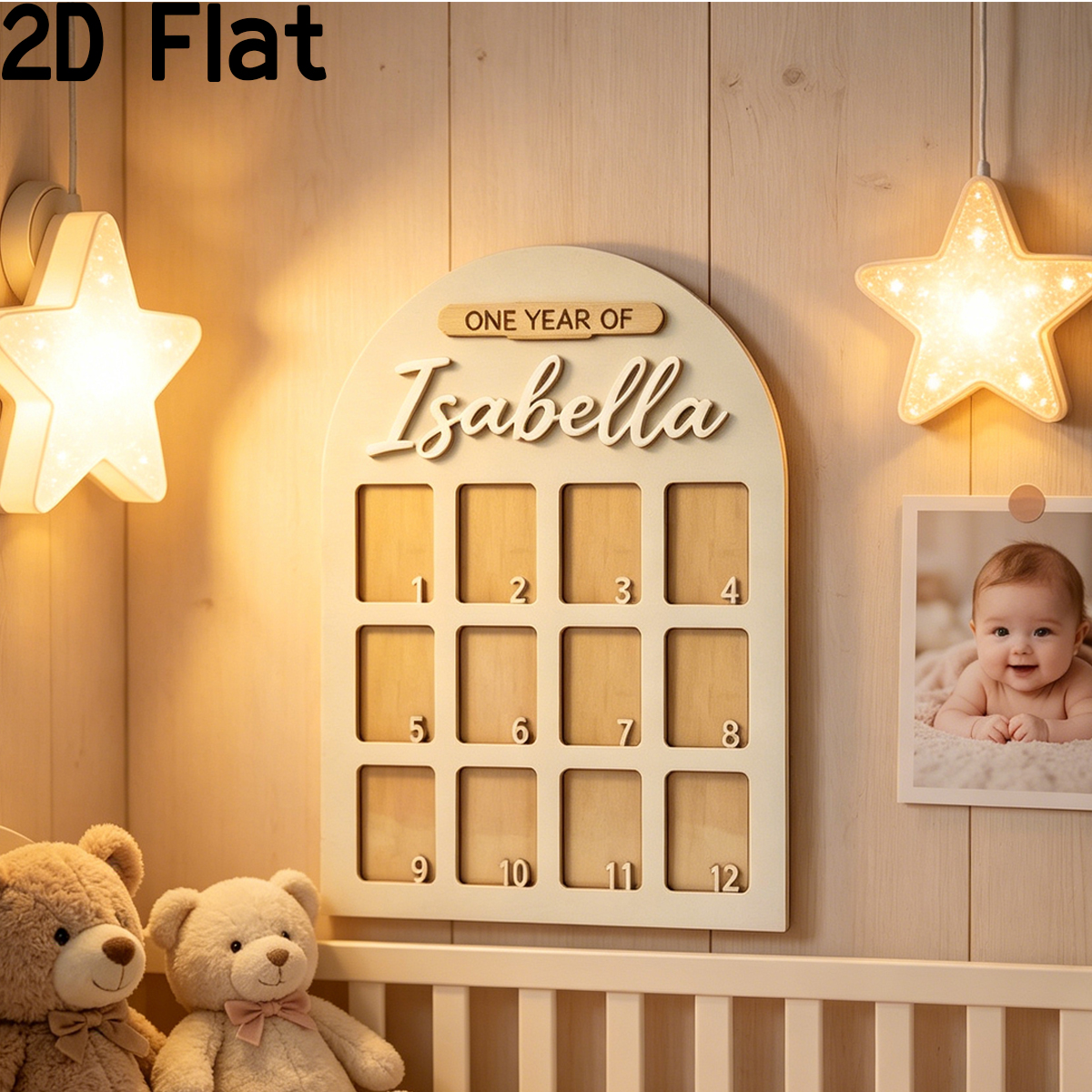 Woodworking Laser - 1Pc Custom Photo Record Board Wooden