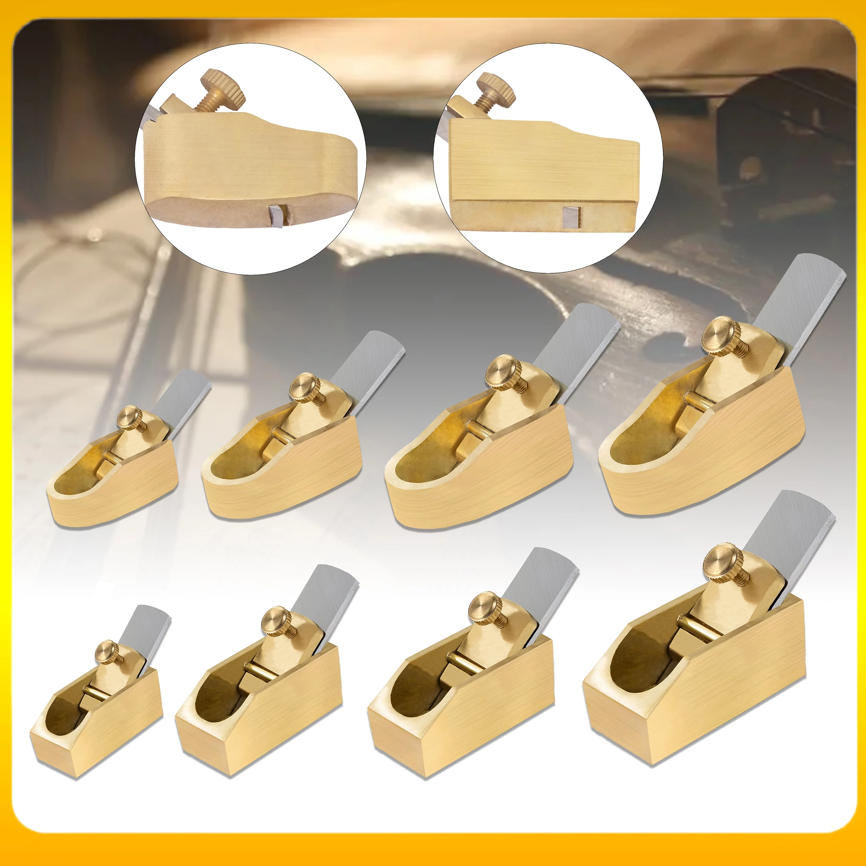 Woodworking Shops - Size/Shape Optional Copper Brass Convex /