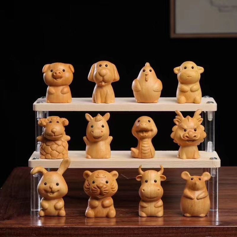 Woodworking Rabbet - Mini Cute Wooden 12 Zodiac Snake