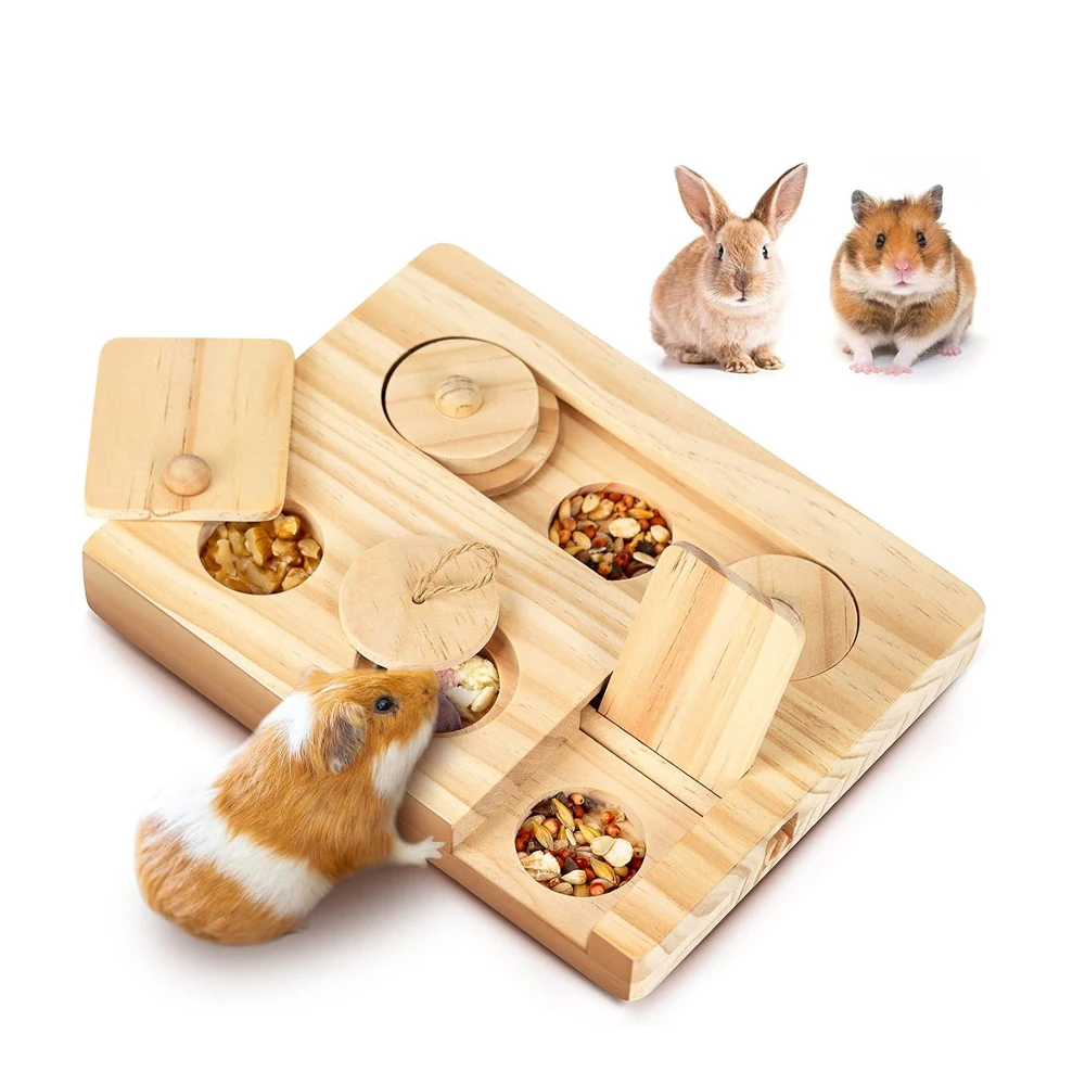 Woodworking Rabbet - Guinea Pig Foraging Toys 6 in