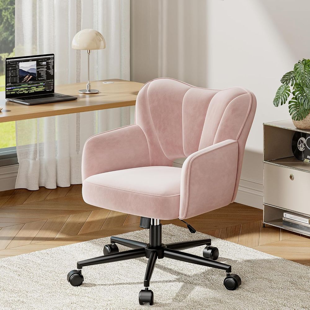 Woodworking Desk Chair - Adjustable Height Pink Desk Chair with