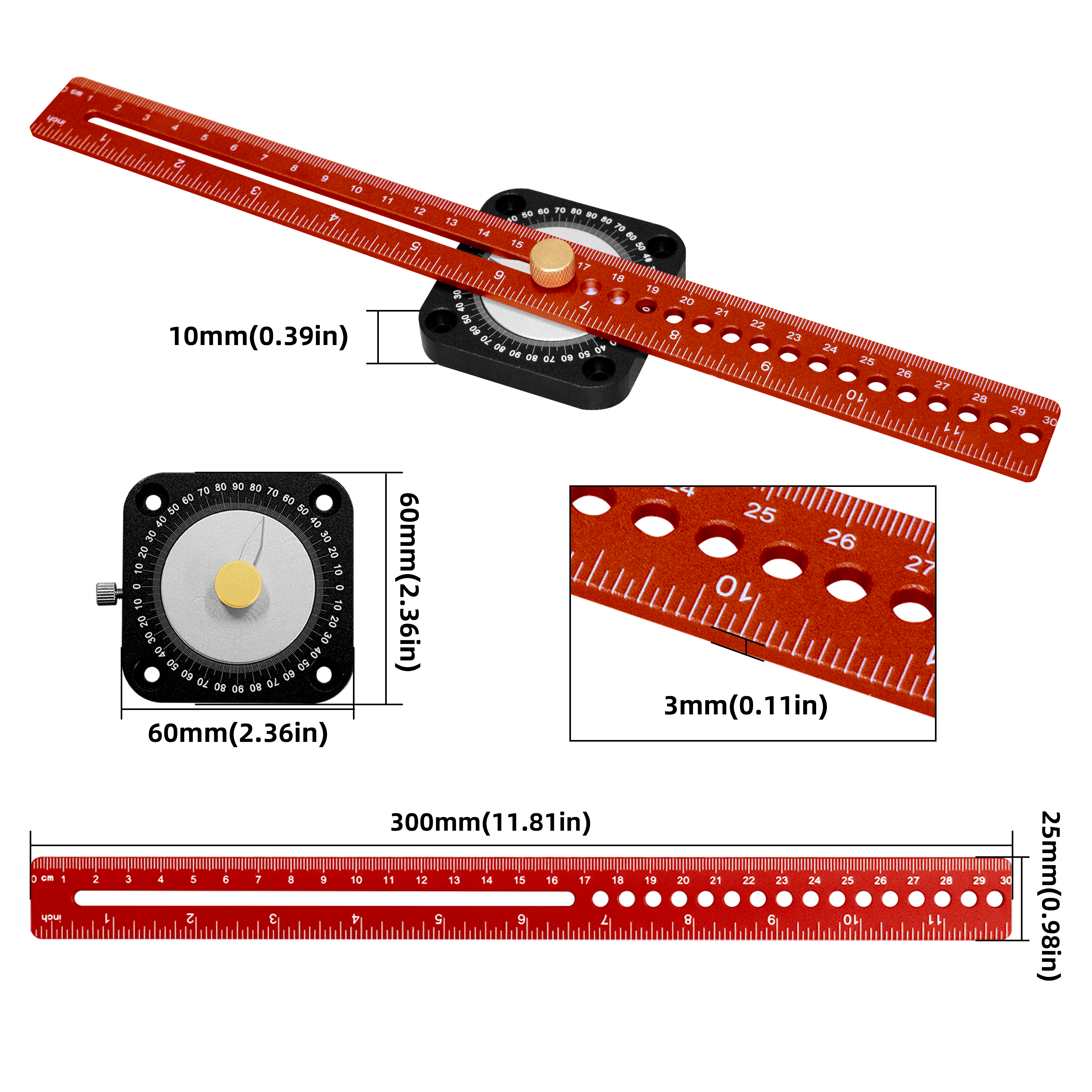 New Woodworking Scriber 360° P - Marking Gauge Tool 리뷰 및 가격