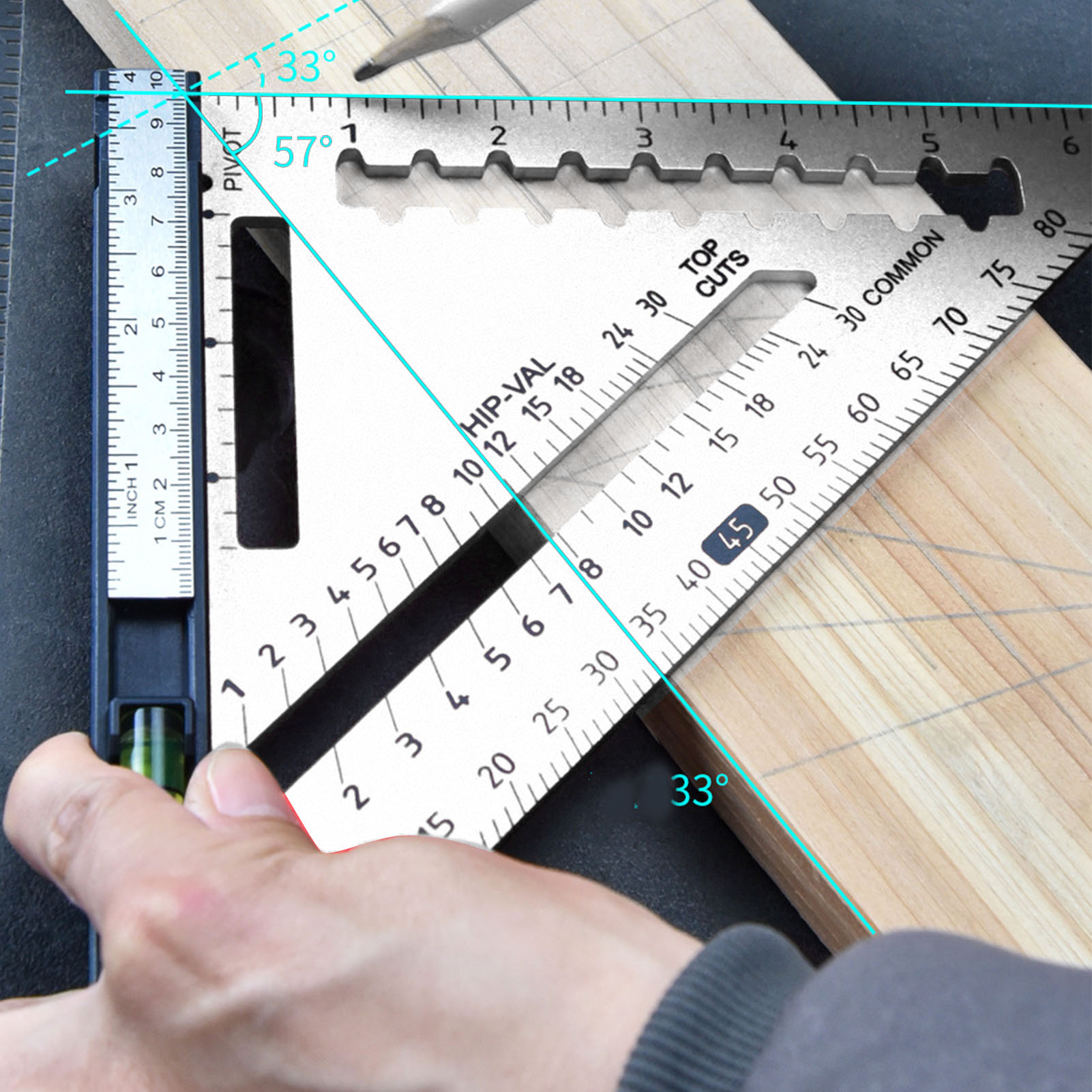 7 Inch Rafter Square with Leve - Woodworking Ruler 리뷰 및 가격