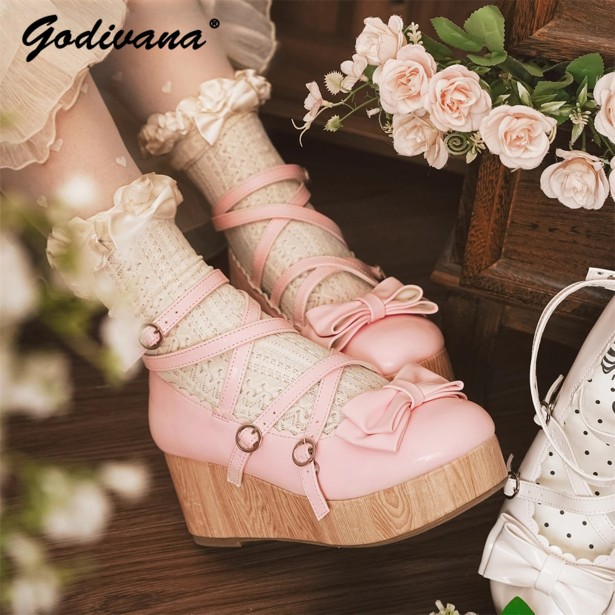 Retro Wooden Bottom High Heels - Woodworking Women 리뷰 및 가격