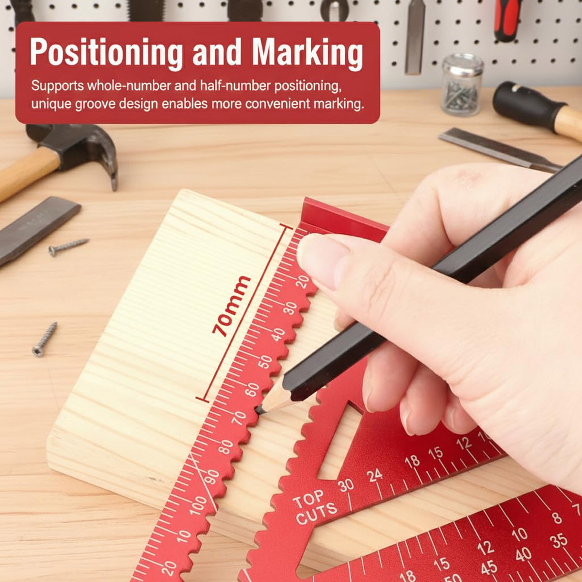 Aluminum Alloy Speed Square Hi - Woodworking Ruler 리뷰 및 가격
