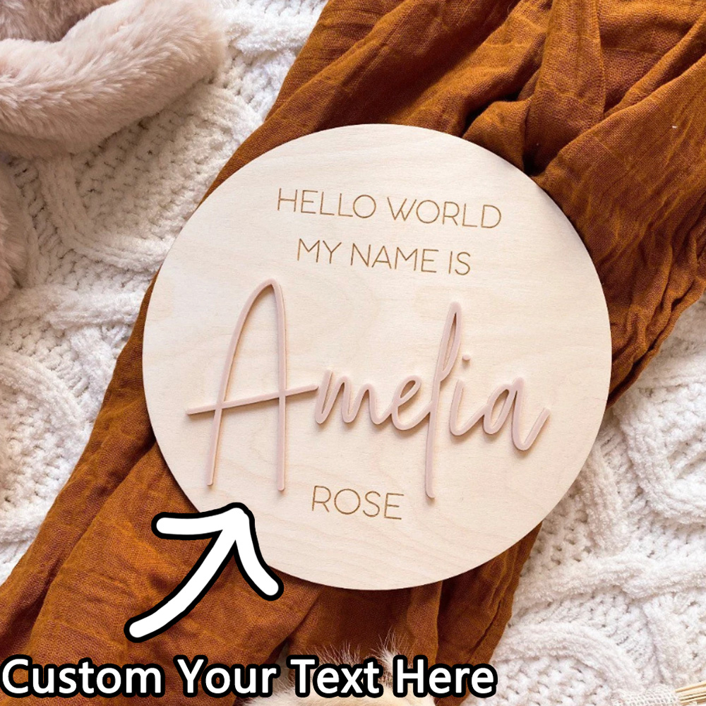 Personalised Wooden Hello Worl - Woodworking Laser 리뷰 및 가격