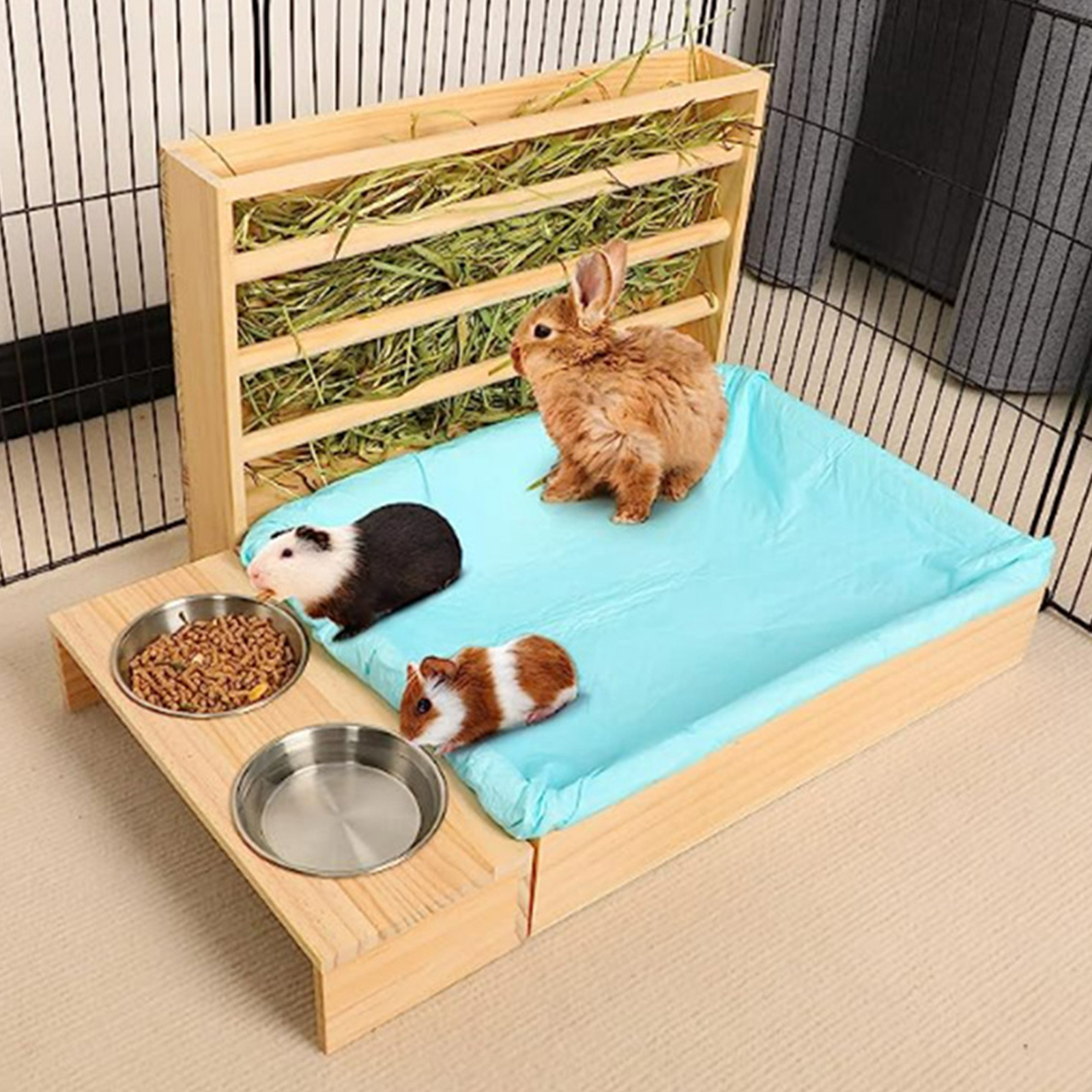 Wooden Rabbit Hay Feeder with  - Woodworking Rabbet 리뷰 및 가격