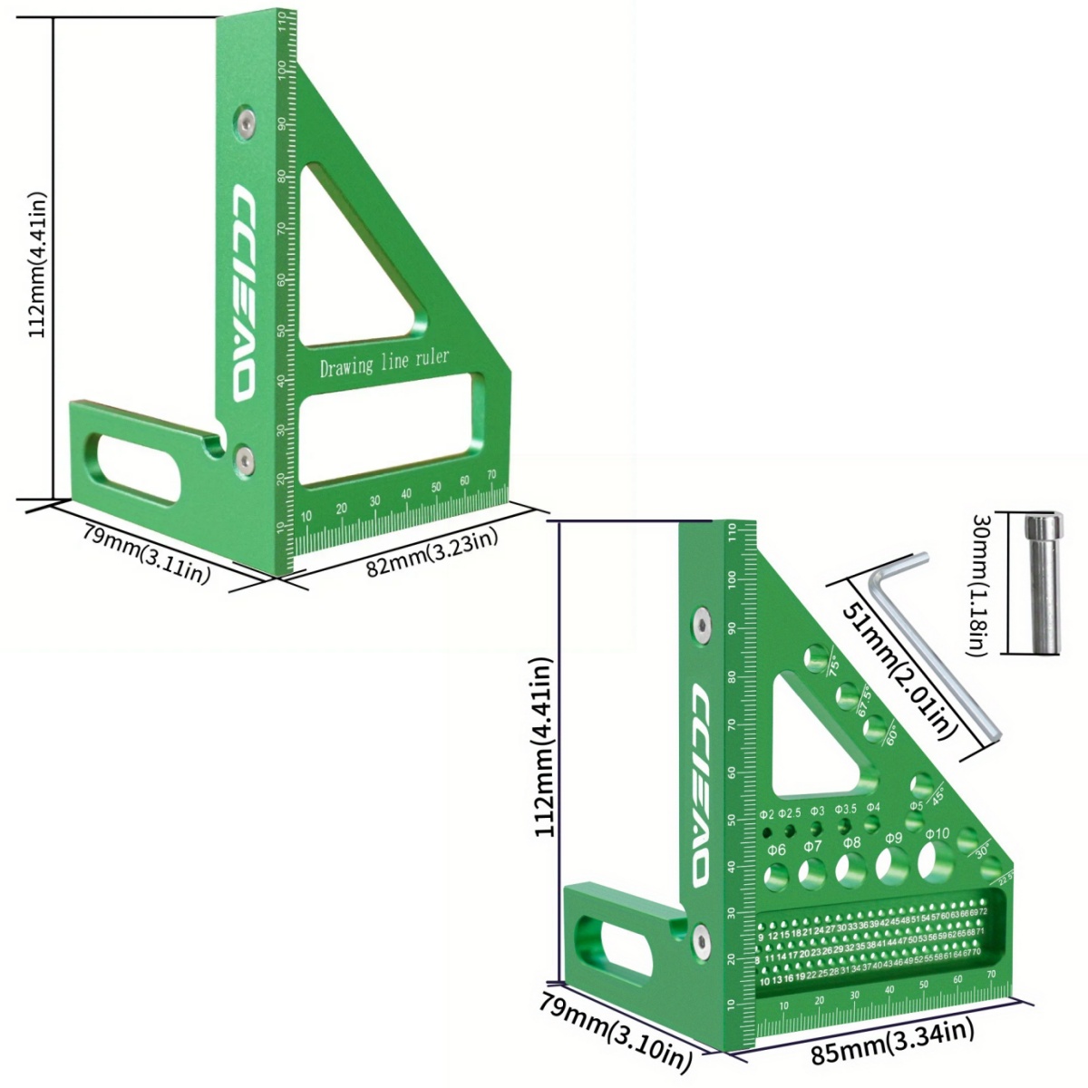 Carpenter Square 3D Multi Angl - Woodworking Ruler 리뷰 및 가격