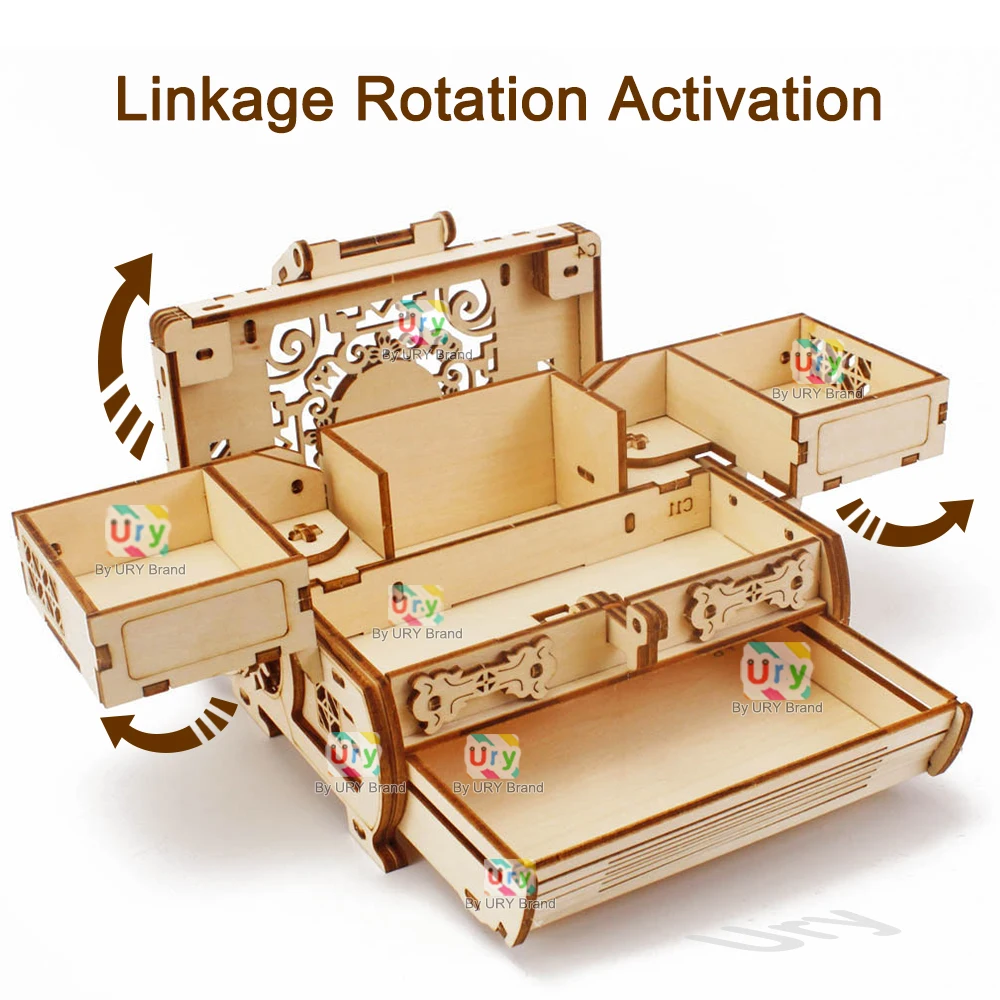 URY 3D Wooden Puzzle Mini Anti - Woodworking Women 리뷰 및 가격