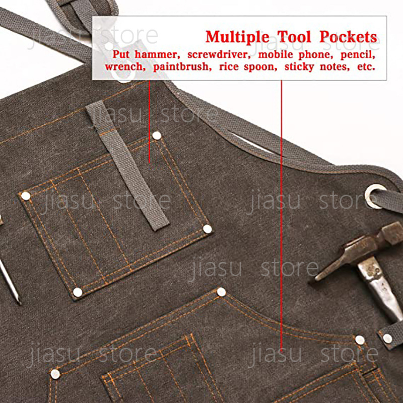 Thick Canvas Tool Apron Custom - Woodworking Logo Design 리뷰 및 가격