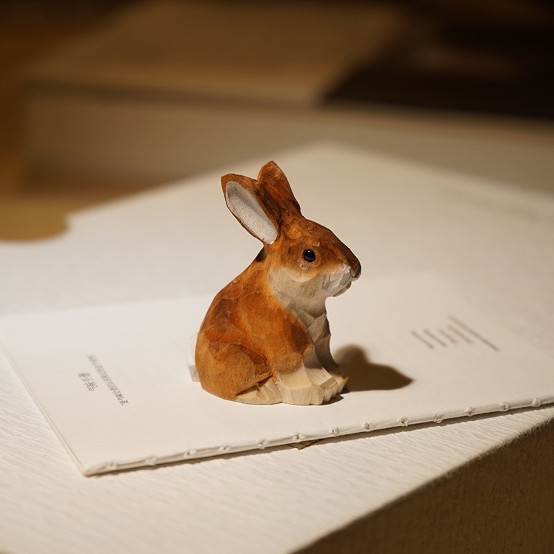 1PC Seated Bunny Hand Carved W - Woodworking Rabbet 리뷰 및 가격