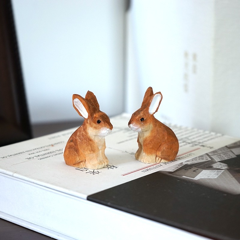 1PC Seated Bunny Hand Carved W - Woodworking Rabbet 리뷰 및 가격