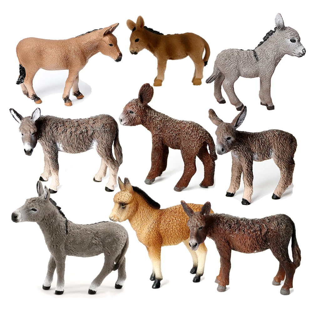 Donkey Model Toy Animals Figur - Woodworking Horse 리뷰 및 가격