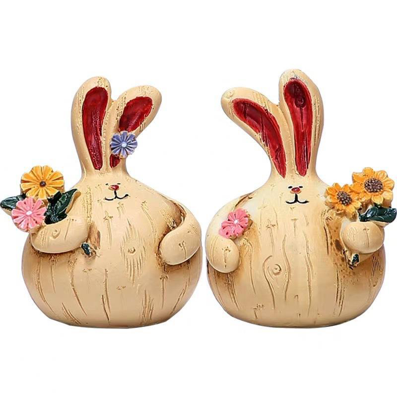 A PAIR Wood-like Resin  Orname - Woodworking Rabbet 리뷰 및 가격