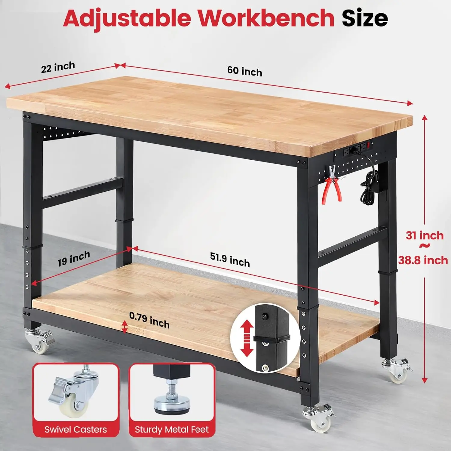 ENJOYWOOD Work Table for Garag - Woodworking Shops 리뷰 및 가격