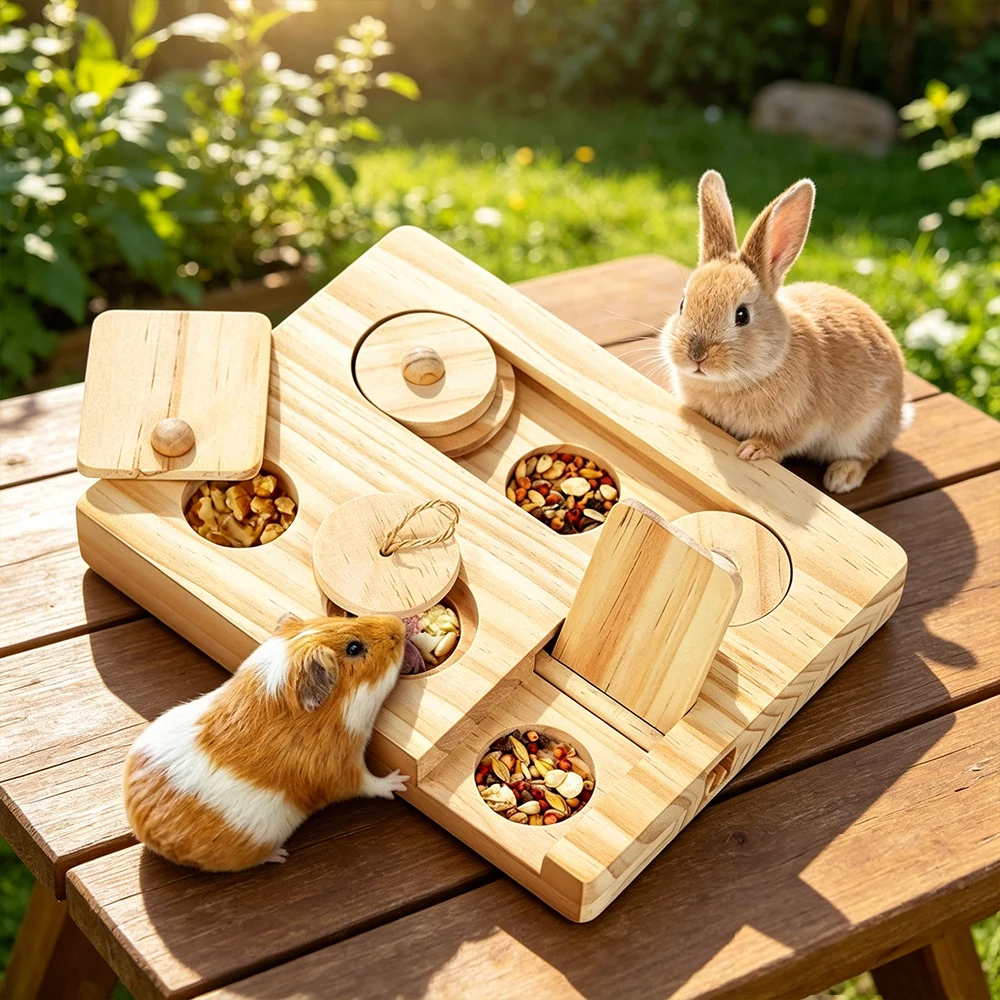 Guinea Pig Foraging Toys 6 in  - Woodworking Rabbet 리뷰 및 가격