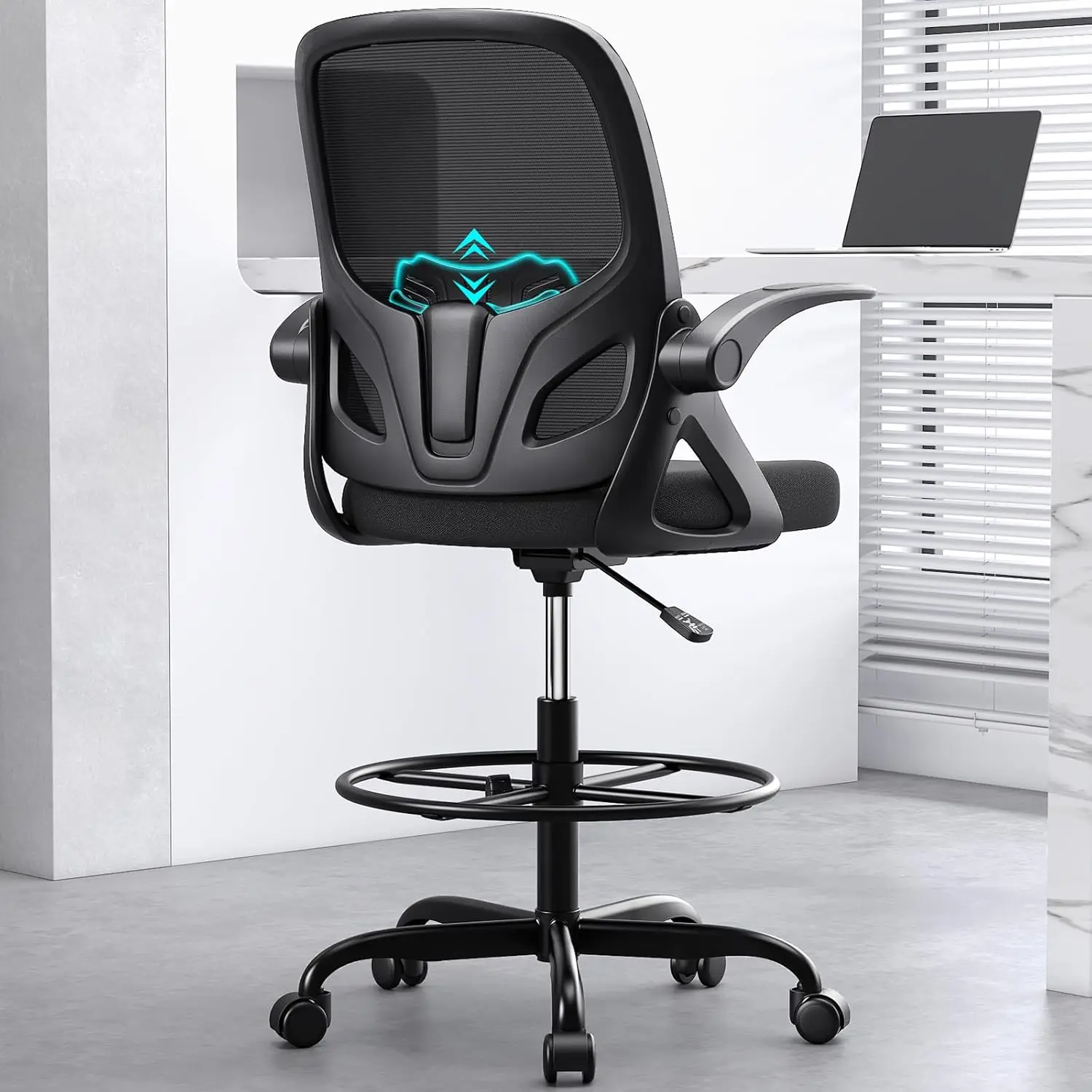 Tall Drafting Chair with Footr - Woodworking Desk Chair 리뷰 및 가격