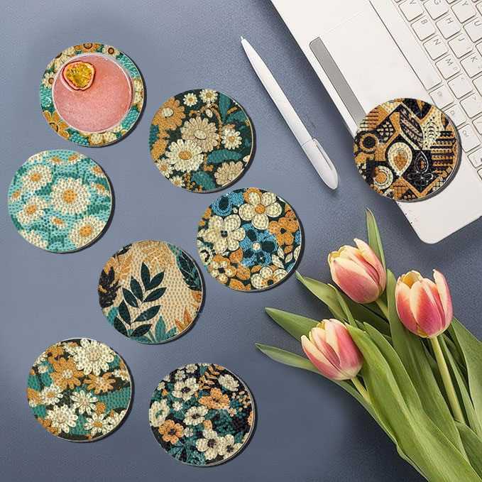 8 pieces DIY diamond Painting  - Woodworking Crafts 리뷰 및 가격
