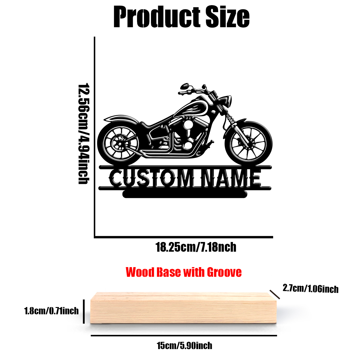 1Pc Csutom Name Road Motorbike - Woodworking Laser 리뷰 및 가격