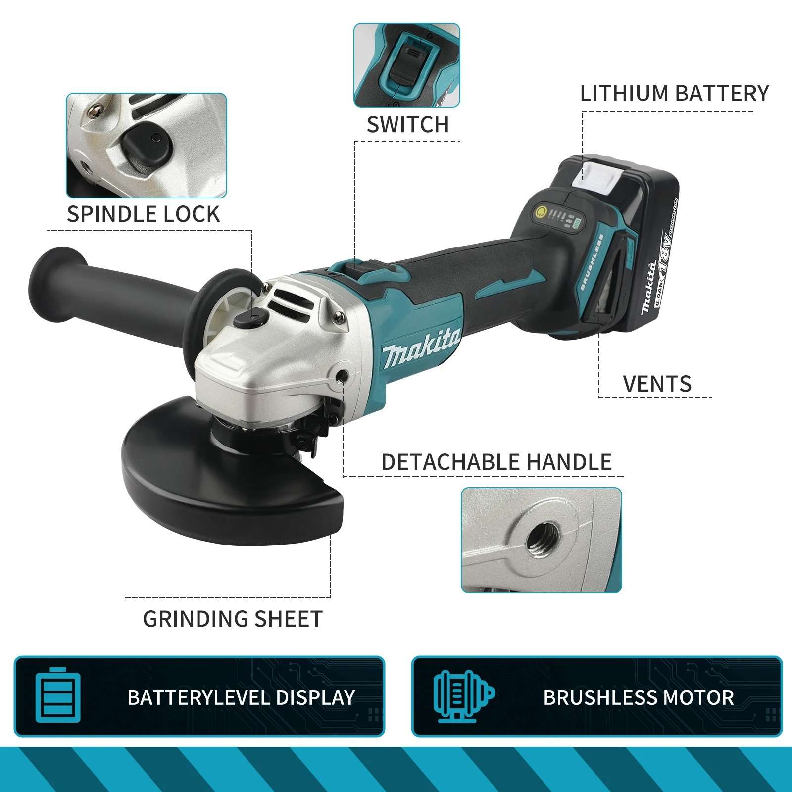 Makita Brushless DGA404 100MM  - Woodworking Manufacturing 리뷰 및 가격